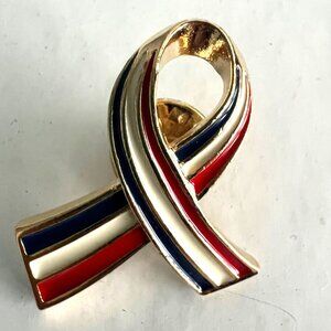 🔥Hundreds Of VINTAGE Patriotic Pins USA Flag Ribbon Pin Brand New/Never Used